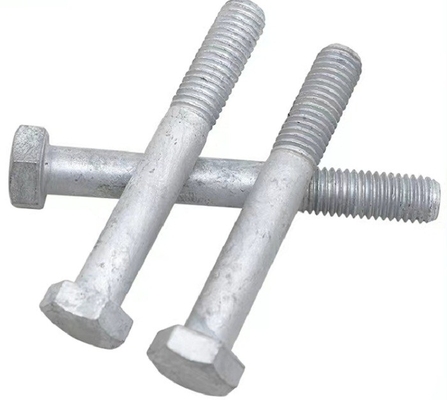 comprare Filo parziale galvanizzato di Bolt di macchina della testa esagonale della immersione calda per il recinto Power Tower della strada principale online manufacture