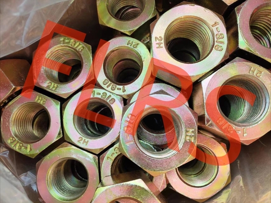 comprare 1-3/8» dado esagonale pesante rivestito del bicromato del Gr 2H dell'acciaio legato per la flangia Bolt online manufacture