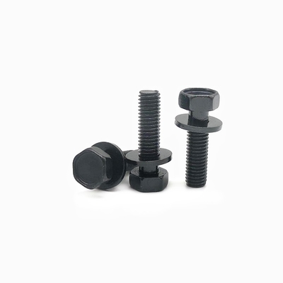 comprare GR.10.9 Superficie nera Cerniere a testa esagonale e apparecchi di lavaggio semplici con accessori a dadi esagonali M2,5-M12 Dimensione del filo online manufacture