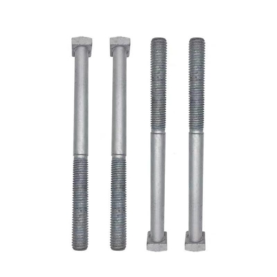 comprare Un filo di estensione della canna a testa quadrata bullone in grigio / argento per il fissaggio galvanizzato immerso a caldo personalizzato online manufacture