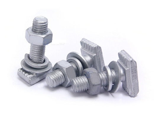 comprare Semi-sporzione bulloni dentati alta resistenza galvanizzato a caldo a forma di T per la parete di tenda per il canale incorporato online manufacture