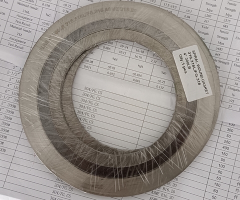 comprare Acciaio inossidabile 316 Anello esterno e anello interno di guarnizione a spirale per ASME B16.5 Flange 3.2mm/4.5mm online manufacture