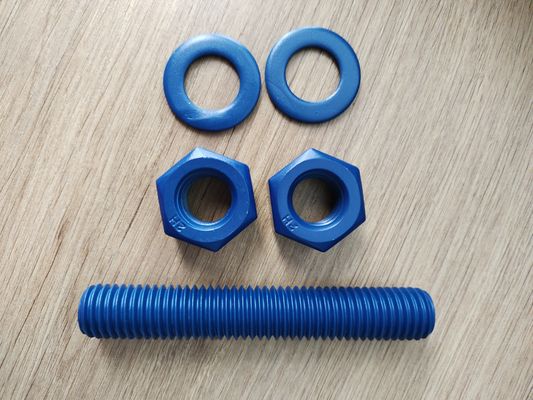 comprare Good Partner for Stud Bolt c/w 2 Heavy Hex Nuts & 2 Plain Washers Totally with PTFE Coating Finish fabbricazione online