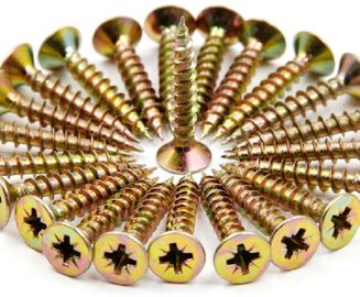 comprare Viti di metallo di spillatura dello zinco di auto giallo di placcatura, vite autofilettante di CSK online manufacture