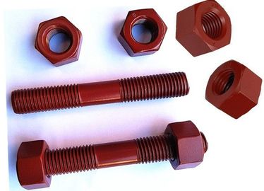comprare L'estremità resistente ad alta temperatura del doppio di PTFE ha infilato i bulloni del perno con i dadi online manufacture