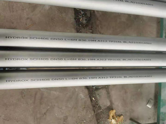 comprare Tubo senza cuciture ASTM A312 di acciaio inossidabile di TP316L con il cappuccio protettivo online manufacture