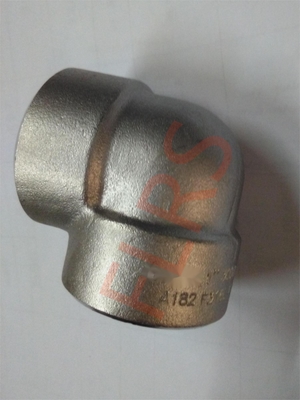 Accessorio per tubi forgiato dell'acciaio della classe 3000 un gomito A182 F316L ASME B16.11 da 90 gradi