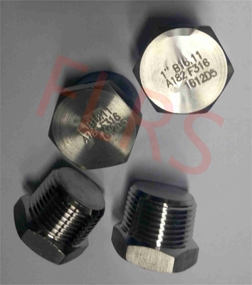 Accessorio per tubi infilato di acciaio inossidabile della spina della testa di esagono A182 F316 ASME B16.11