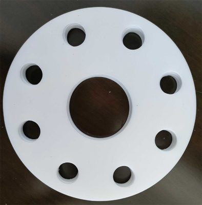 Gassetta piana PTFE bianca per flange di acciaio a faccia piana