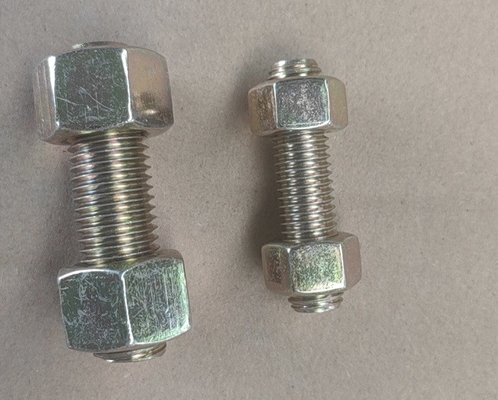 Rondella infilata ASME A193 del dado esagonale di Bolt del perno placcata bicromato