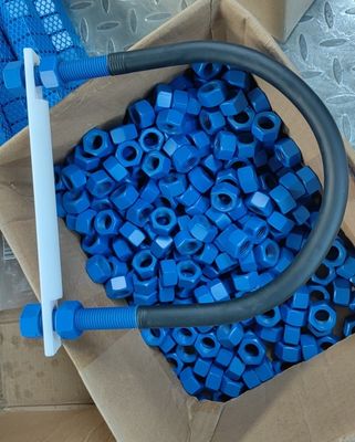 Qualità Xylan Fluorocarbon rivestito U-bolt con poliestere 4 Noci Lavatrice Fabbrica